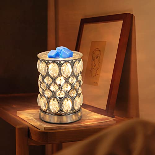 YUWENUS Crystal Electric Wax Melt Warmer, Wax Warmer for Scented